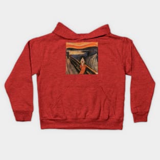 Burgers Painting Scream Linda Kids Hoodie